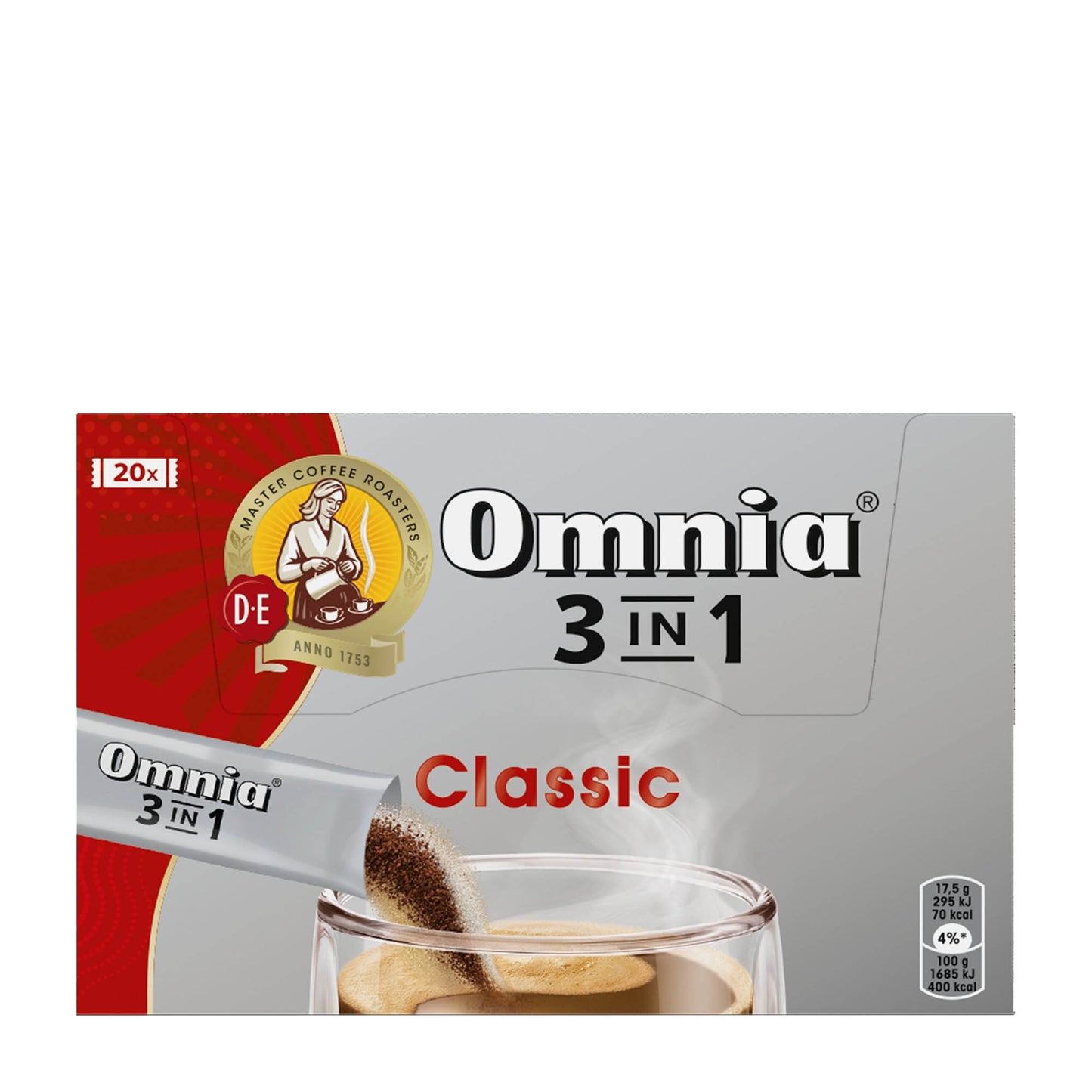 Omnia 3in1 Classic Instantkaffee, 20 Stück