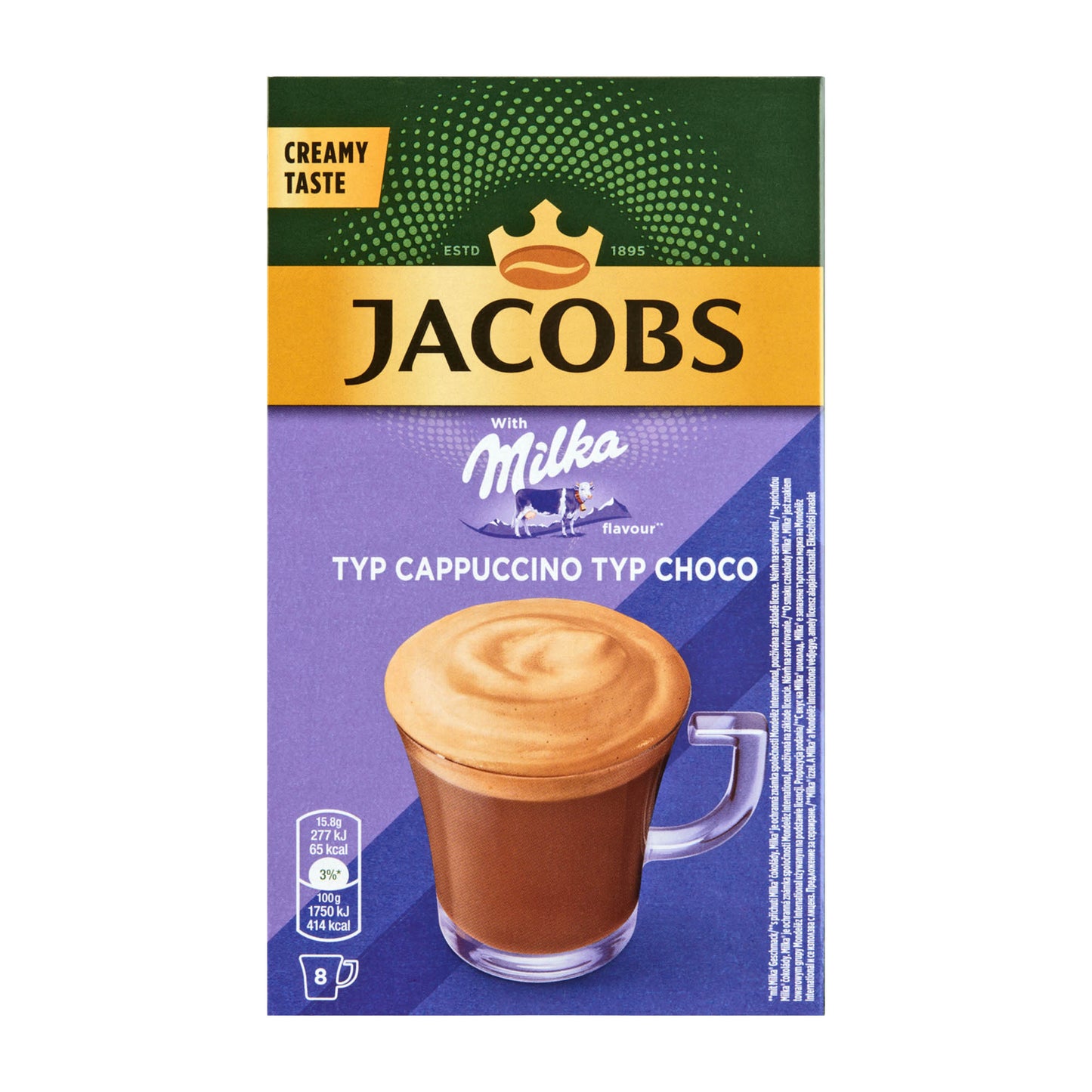 Jacobs Milka Instant-Cappuccino, 8 Stück