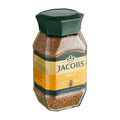 Jar of Jacobs Gold instant coffee on a white background