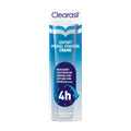 Packaging of Clearasil Instant Pimple Fighter Cream, with text highlighting the product's benefits and dermatologist testing, against a white background.