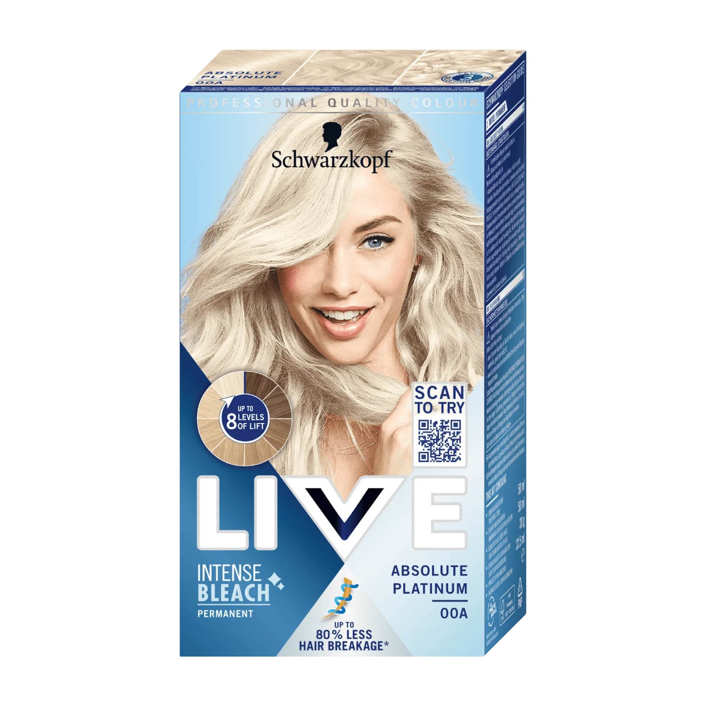 Schwarzkopf LIVE 00A Absolute Platinum intense bleach