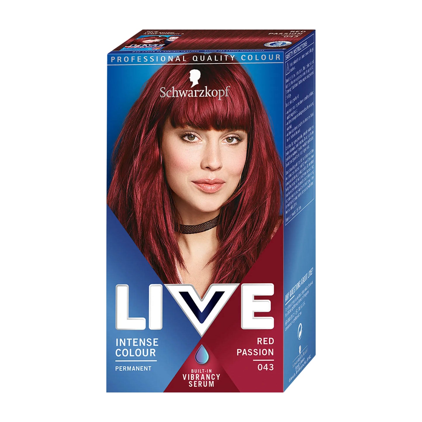 Schwarzkopf LIVE 043 Red Passion permanent hair color