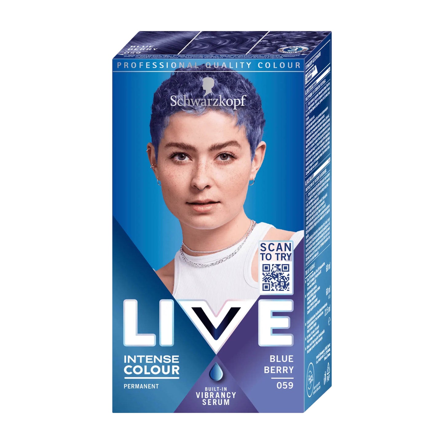 Schwarzkopf LIVE 059 Blue Berry permanent hair color