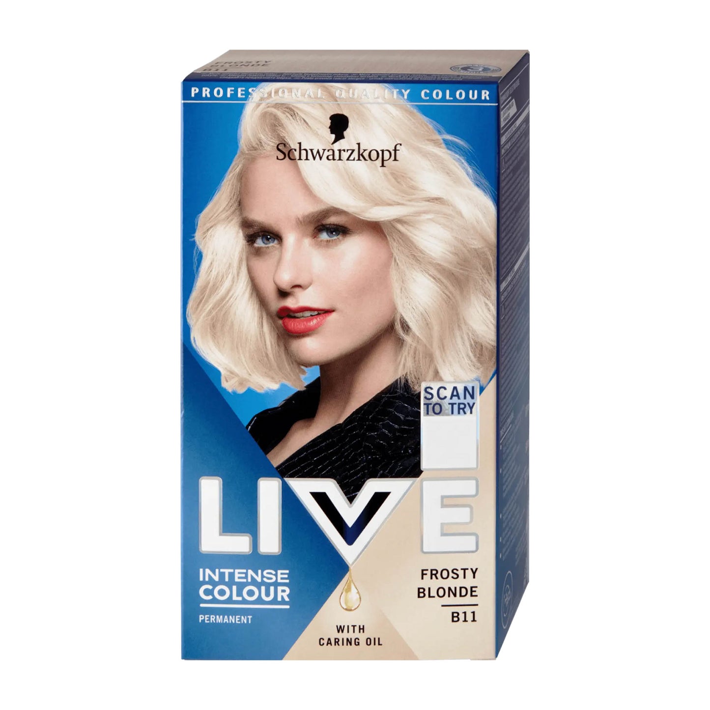 Schwarzkopf LIVE B11 Frosty Blonde permanent hair color