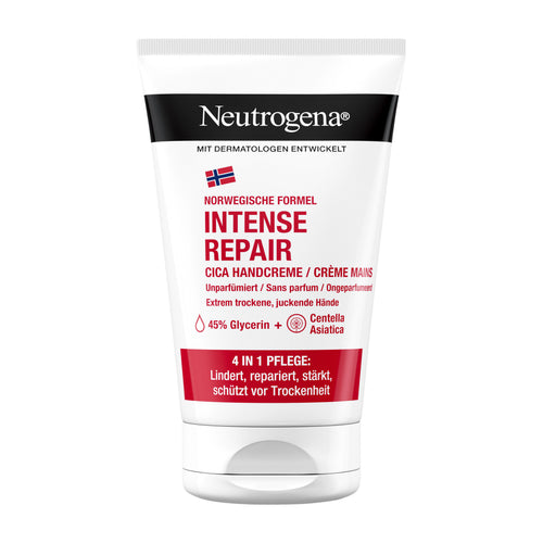 Neutrogena Intense Repair Cica Hand Cream on a white background