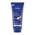 Nivea intensive moisture hand cream tube on a white background