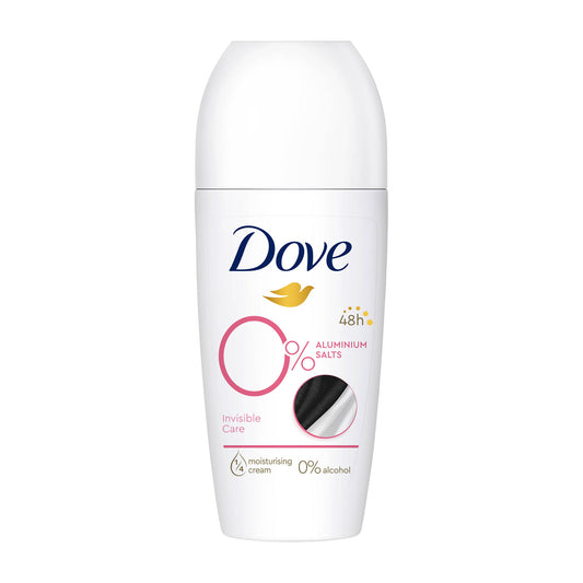 Dove Invisible Care 0% aluminium salts 48h deodorant roll-on, 50 mL