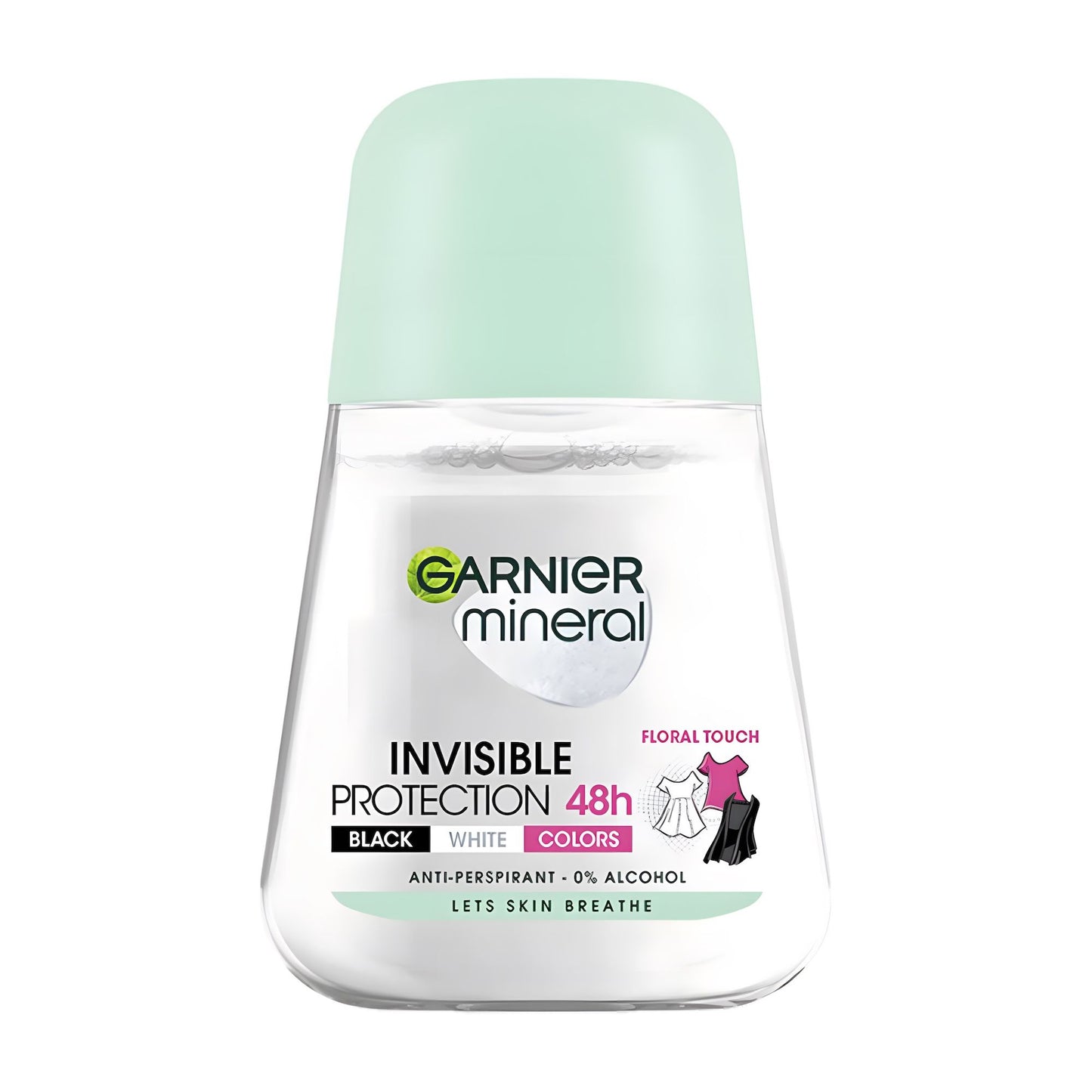 Garnier mineral Invisible Protection floral touch 48h anti-perspirant roll-on, 50 mL