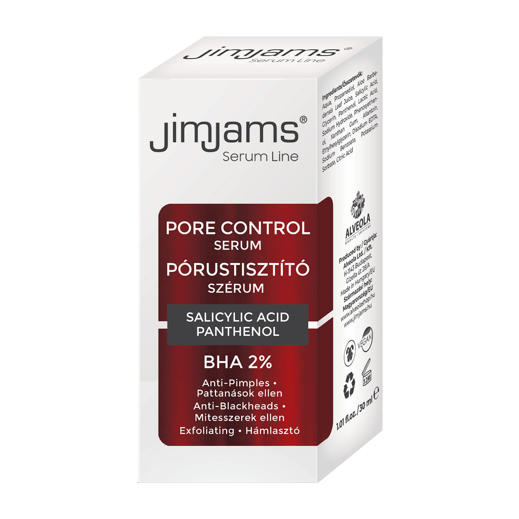 JimJams Serum Line sérum contrôle des pores 2% bha, 30 ml