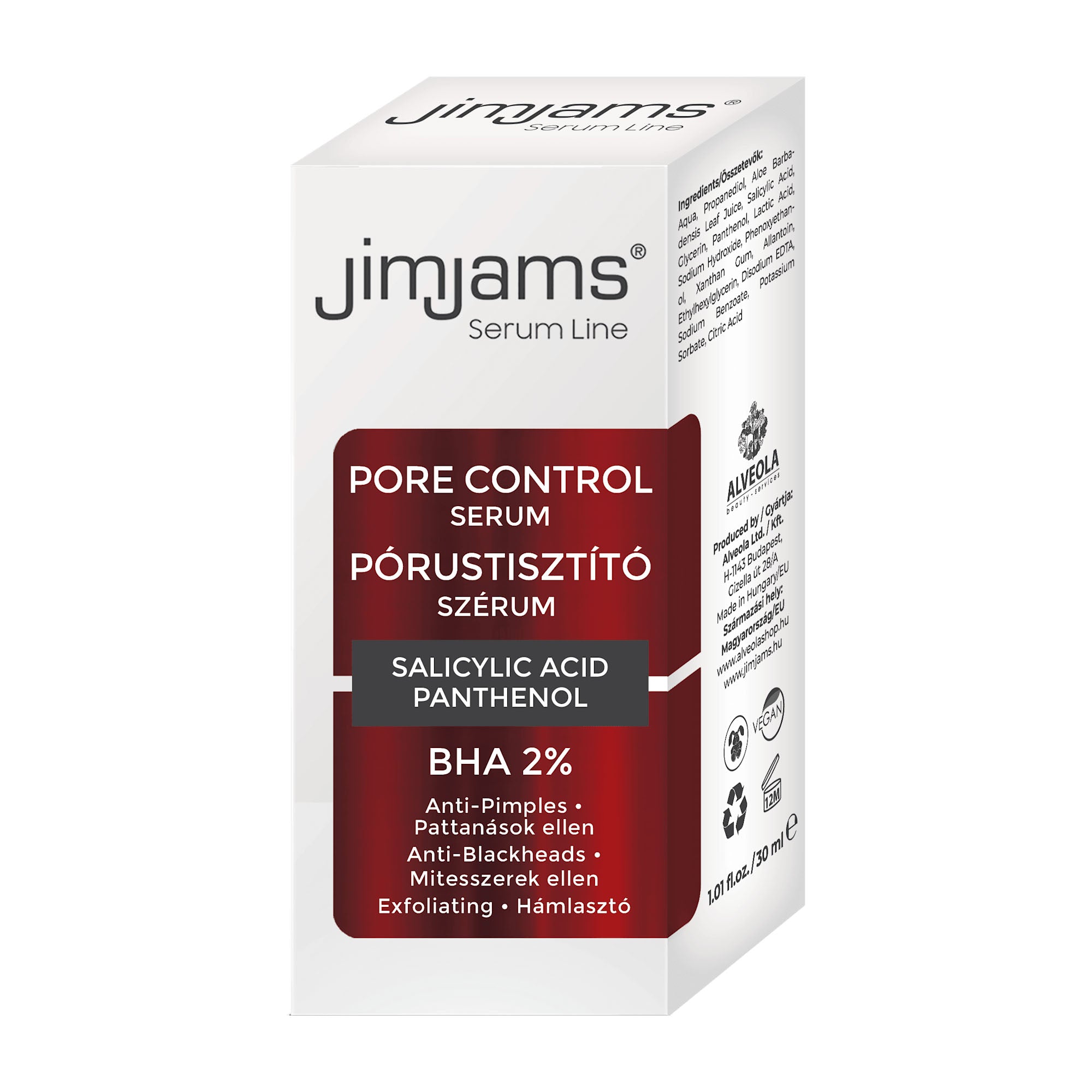 JimJams Serum Line Porenkontrolle 2 % BHA Serum, 30 ml