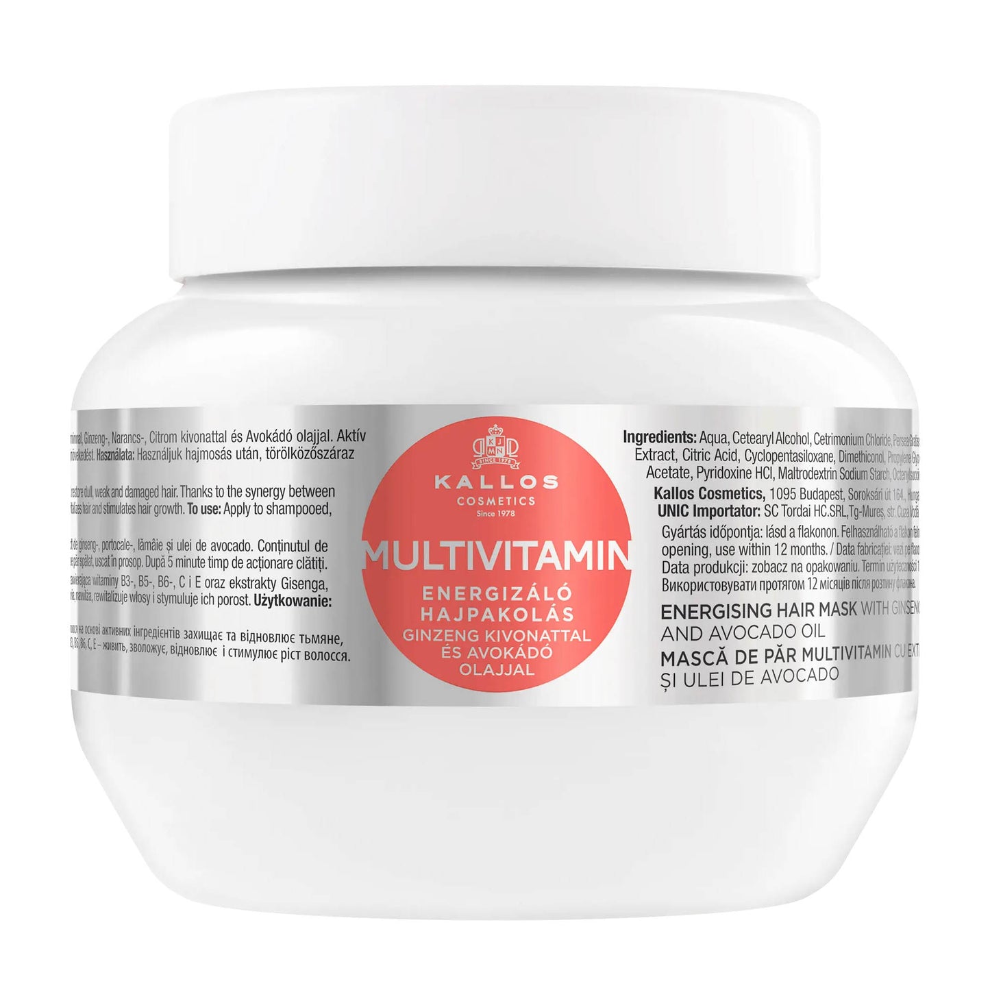 Kallos Multivitamin hair mask, 275 mL