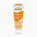 Kamill Express Hand Cream tube on a light gray background.