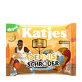 Katjes gummy candy package featuring Dennis Schroder with a basketball theme