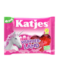 Packaging of Katjes Wunderland Pink Edition Gummy Candy with a unicorn illustration on a white background