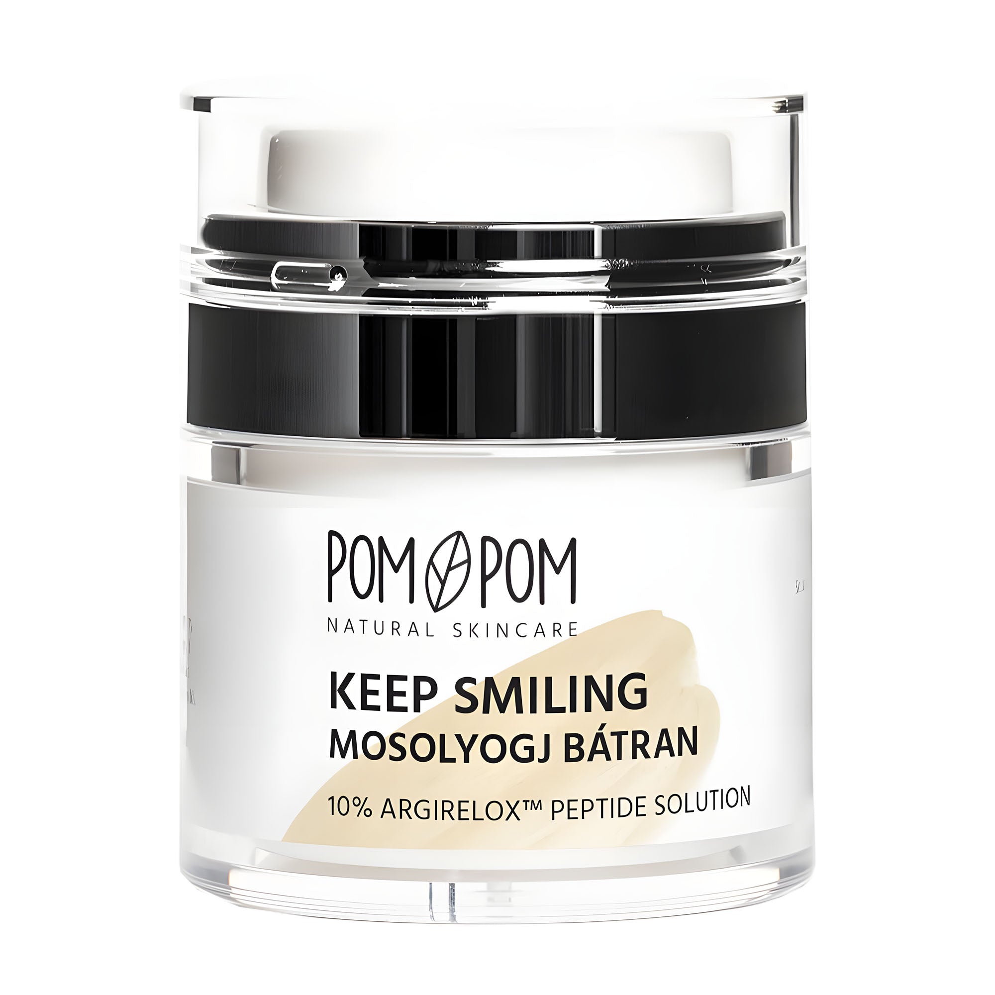 Pom-Pom Keep Smiling 10 % Argirelox Peptid Solution Feuchtigkeitscreme, 30 ml