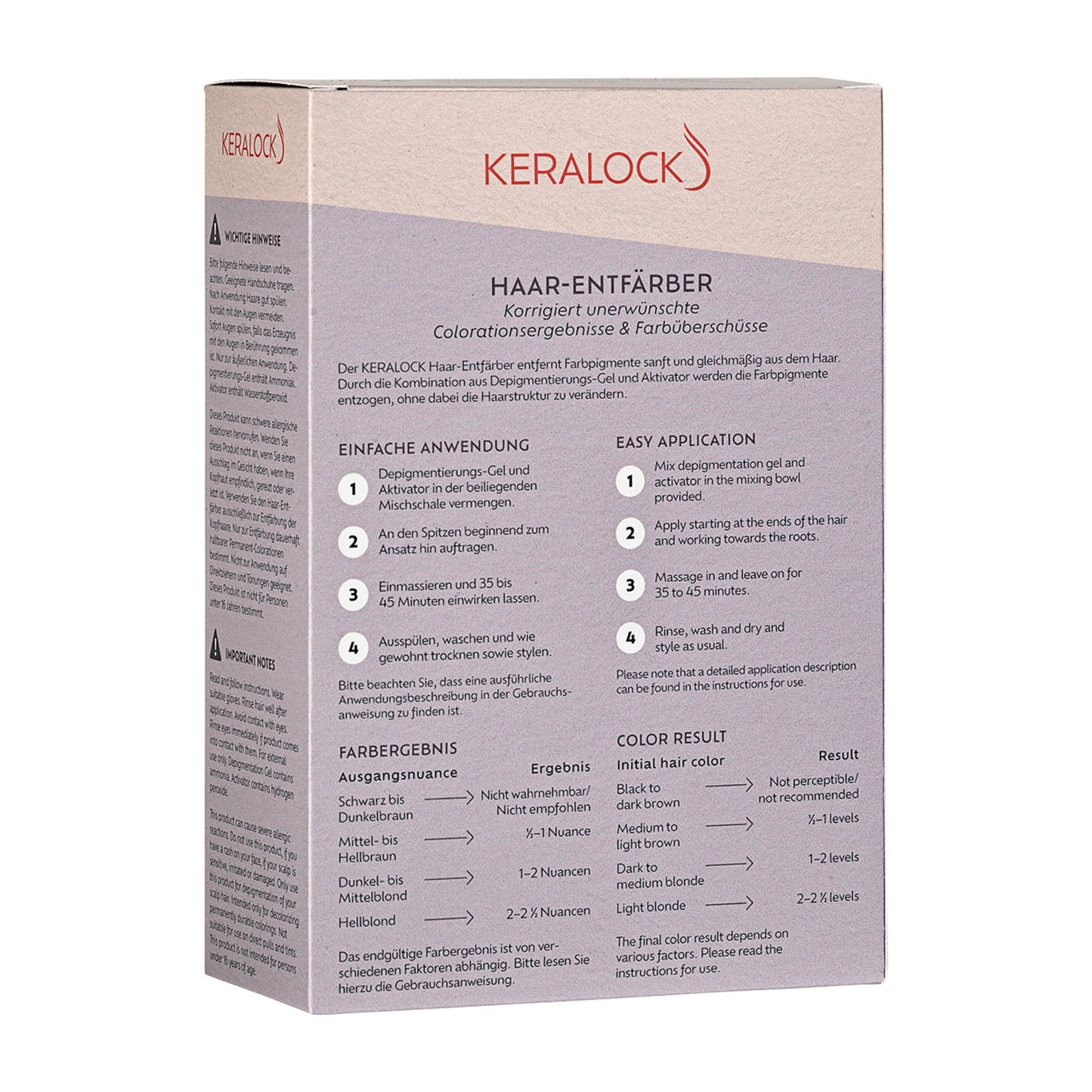 Keralock Hair Color Remover depigmentation gel, 160 mL