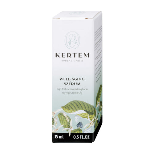 Kertem Well-Aging Face Serum packaging on a white background