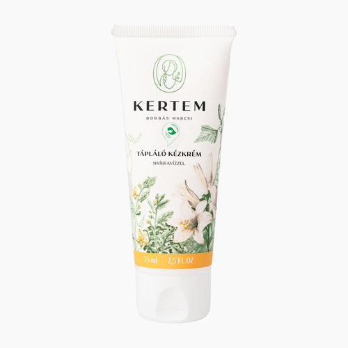 Kertem Nourishing Hand Cream tube on a light gray background