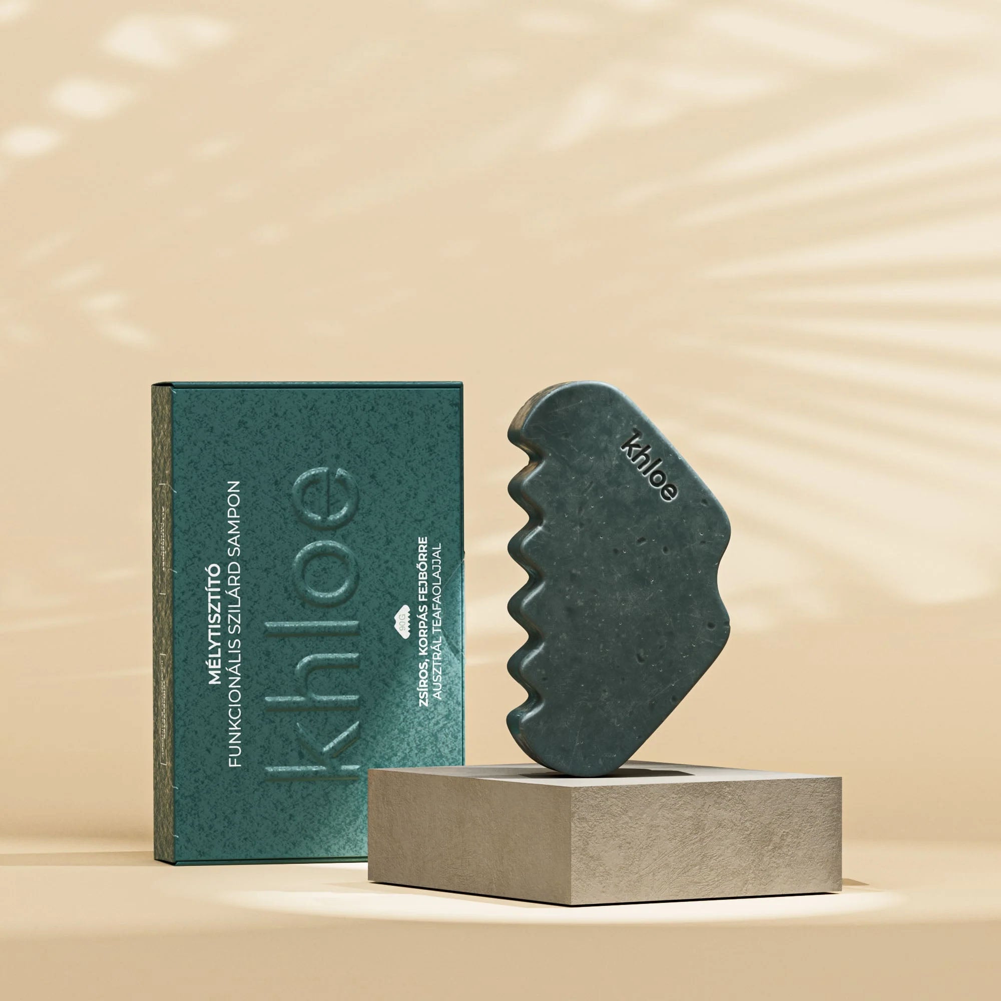 khloe Deep-Cleansing Functional Solid Shampoo with Tea Tree Oil, 90 g