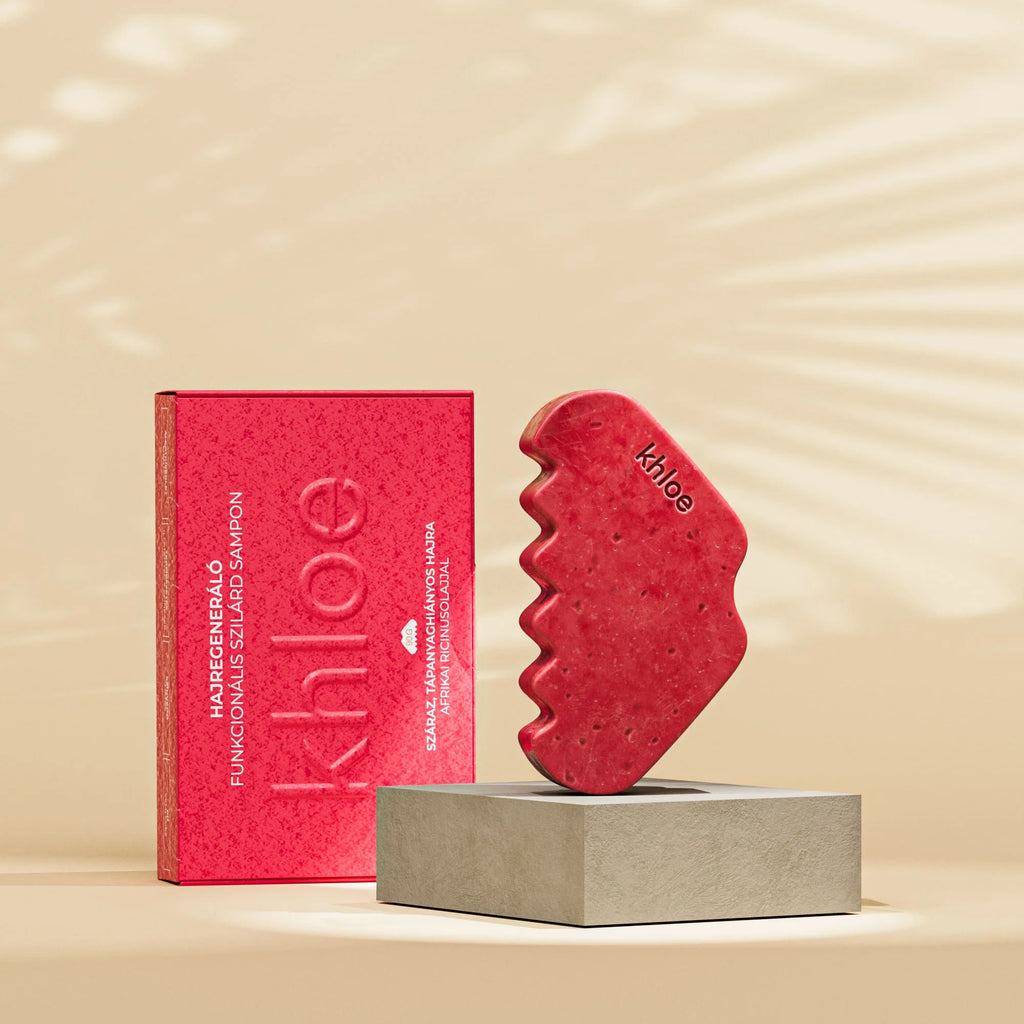 khloe Funktionelles Festes Shampoo Reparatur mit Rizinusöl, 90 g