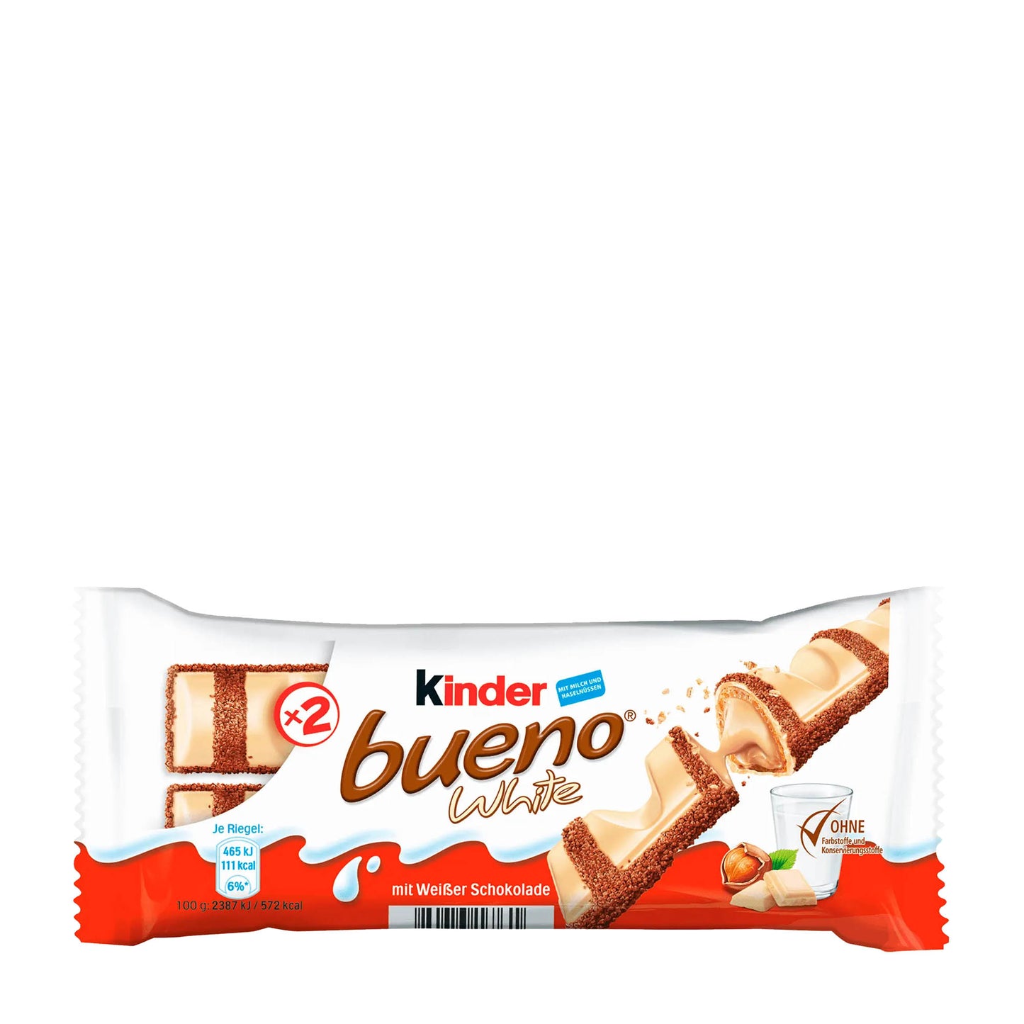 kinder Bueno Weiße Waffelriegel, 39 g