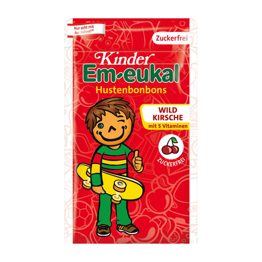 Kinder Em-eukal Wildkirsche Hustenbonbons zuckerfrei, 75 g