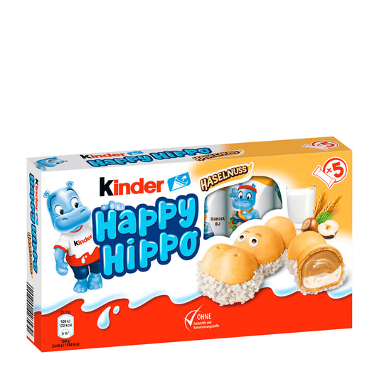 kinder Happy Hippo Hazelnut Wafer, 5x 20.7 g