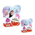 Kinder Surprise egg packaging featuring Disney Frozen characters on a white background