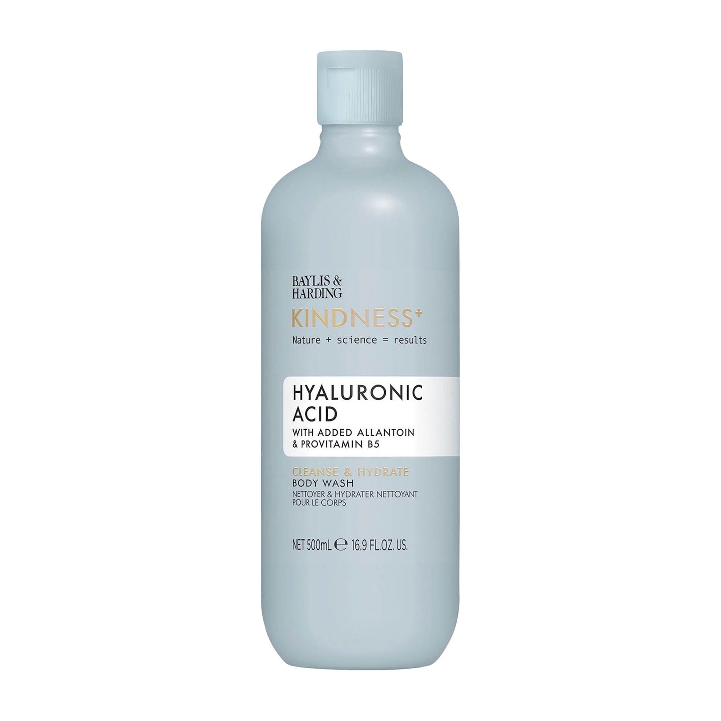 Baylis & Harding – Reinigungs- und Feuchtigkeits-Duschgel mit Hyaluronsäure, 500 ml