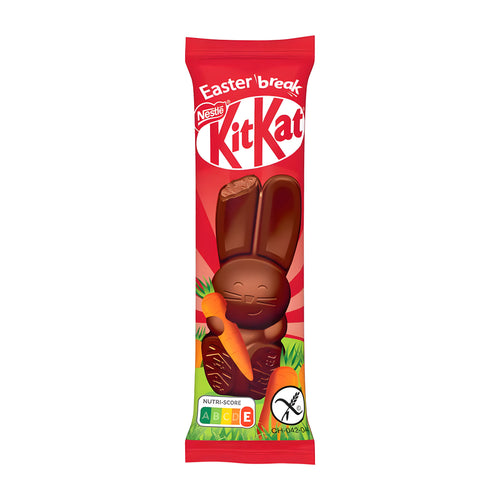KitKat Mini Easter Bunny chocolate packaging on a white background