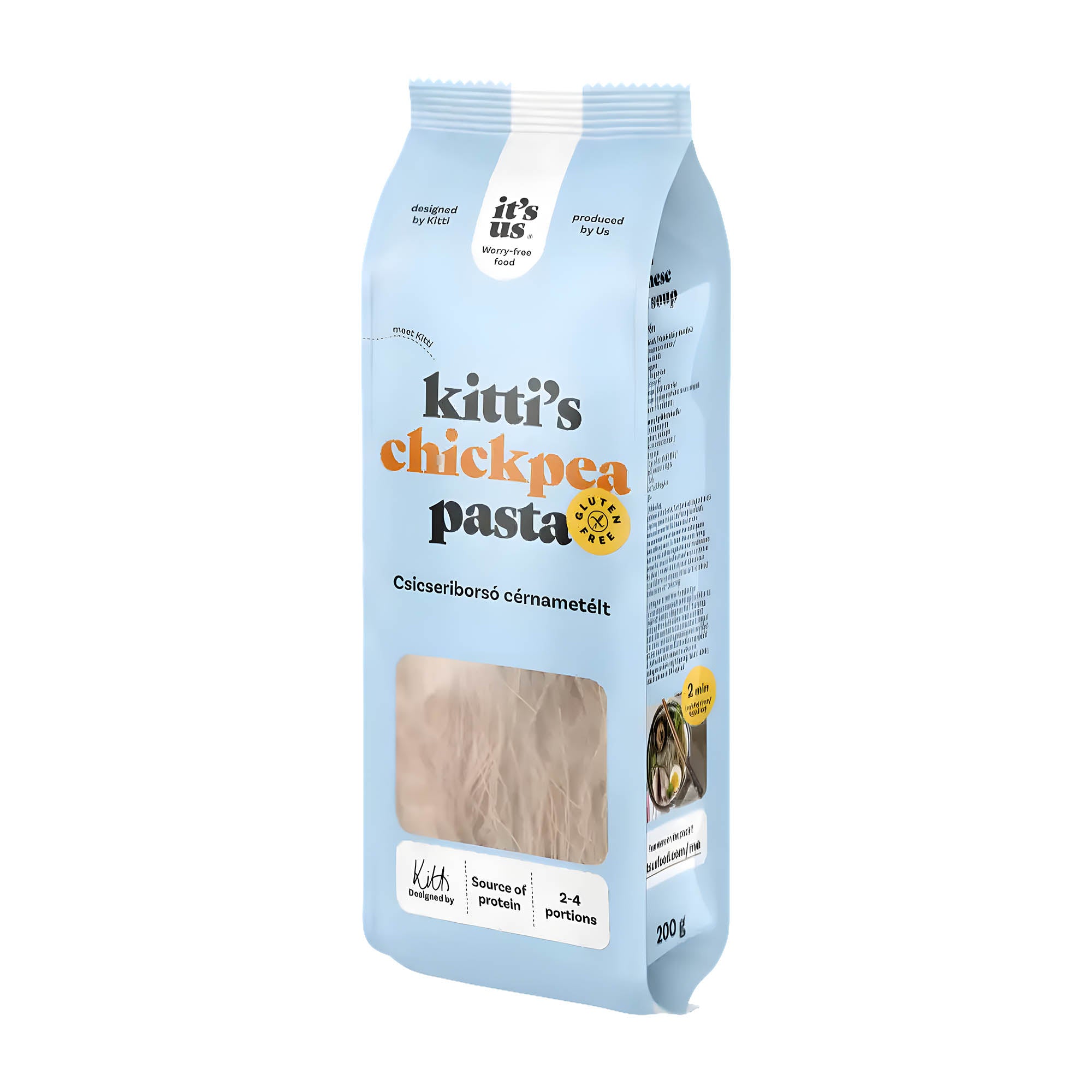It's Us Kitti's Vermicelli Pâtes aux pois chiches sans gluten, 200 g