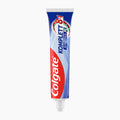 A tube of Colgate Komplett 8in1 Extra Fresh toothpaste on a light gray background.