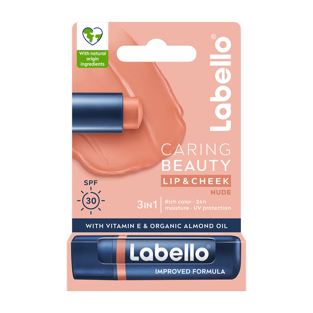 Labello Caring Beauty nude 24h lip balm spf 30, 4.8 g