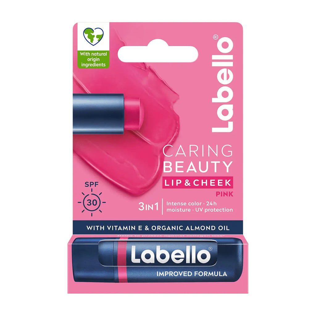 Labello Caring Beauty pink 24h lip balm spf 30, 4.8 g