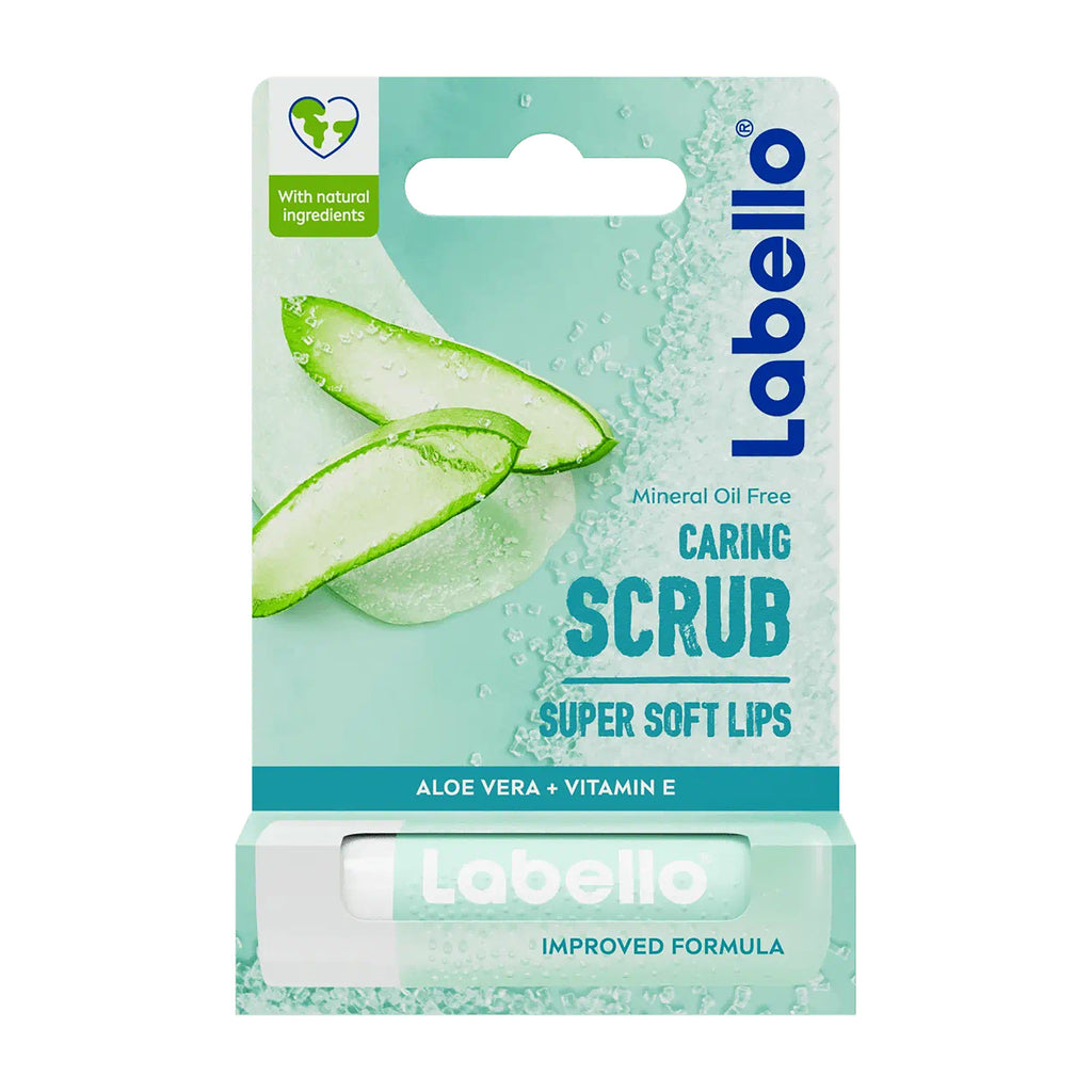 Labello Caring Scrub aloe vera lip care, 4.8 g