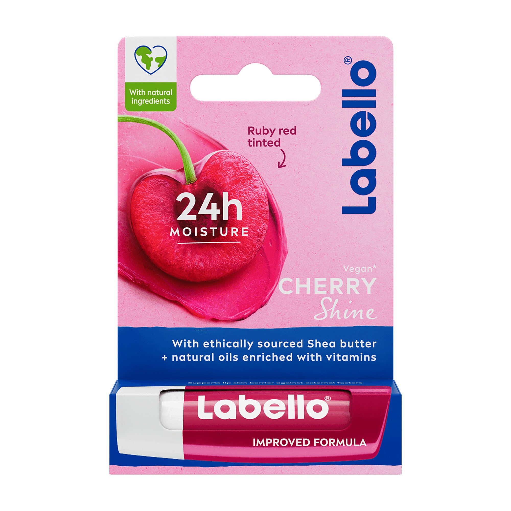 Labello Cherry Shine 24h lip balm, 4.8 g – Peppery Spot