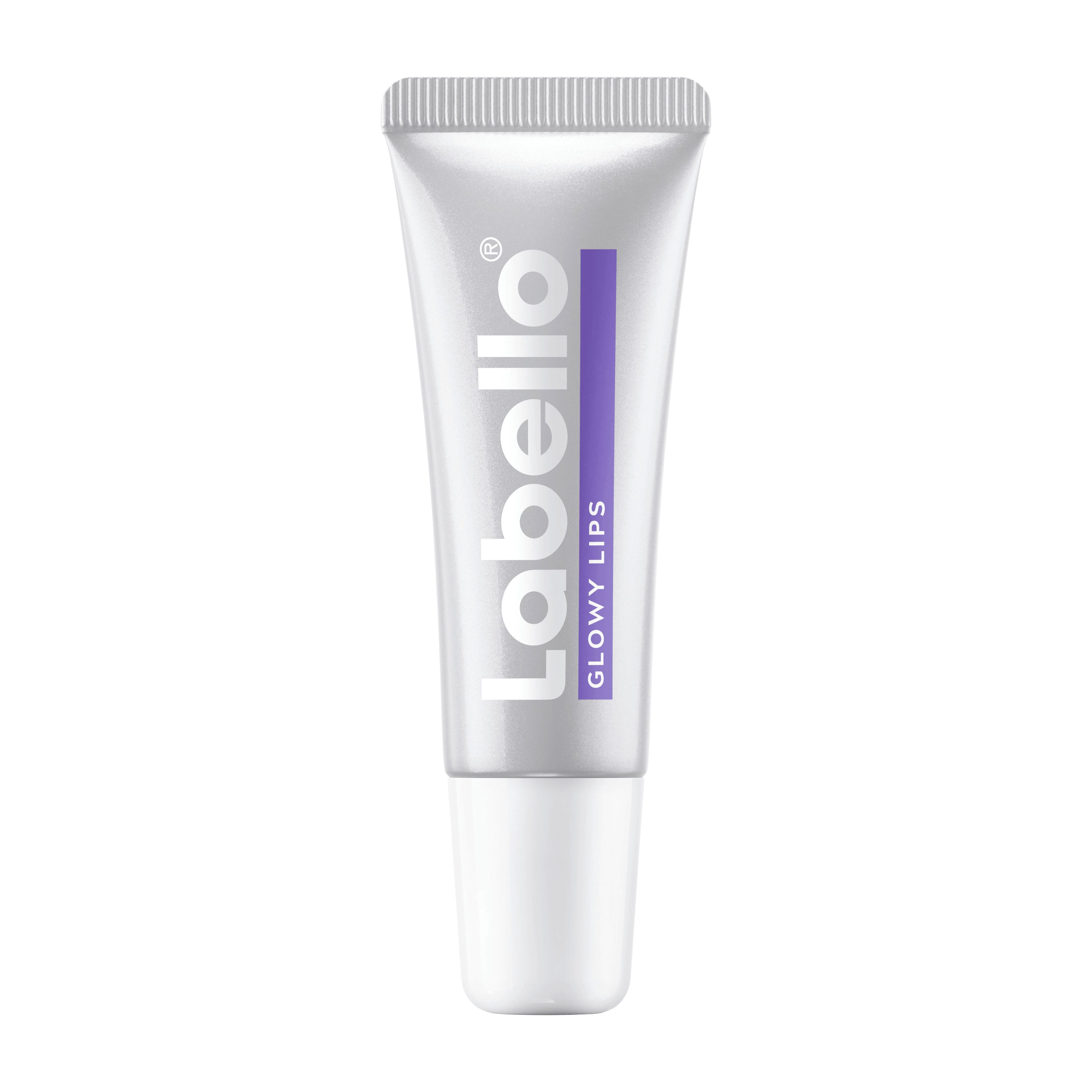 Labello lip balm tube on a white background