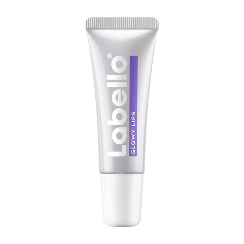 Labello lip balm tube on a white background