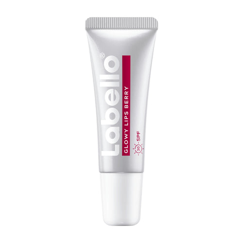 Labello lip balm tube on a white background