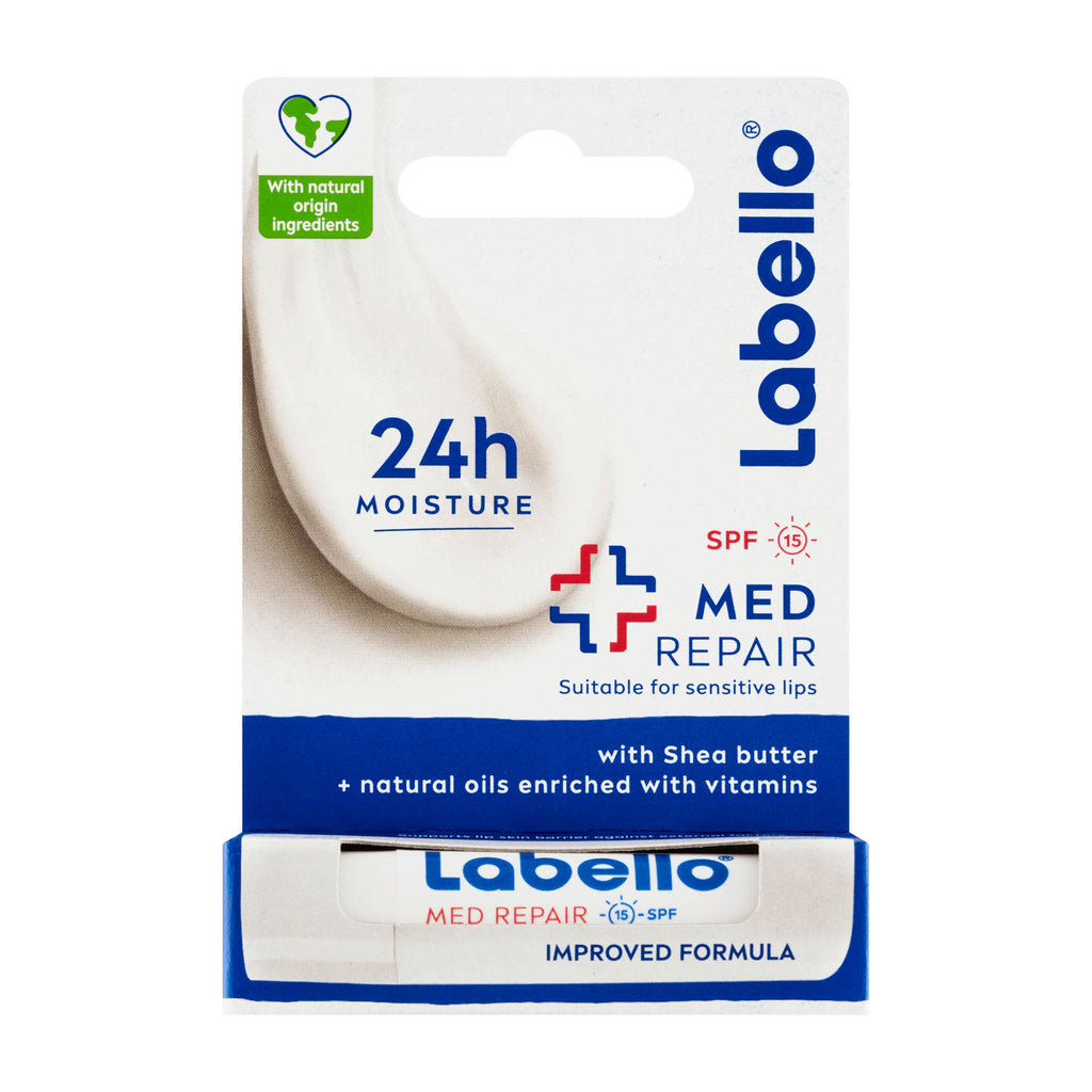 Labello Med Repair 24h lip balm for sensitive lips spf 15, 4.8 g