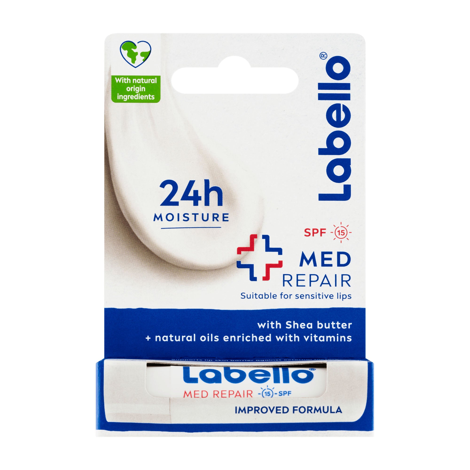 Labello Med Repair 24h lip balm for sensitive lips spf 15, 4.8 g