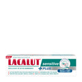 Lacalut sensitive plus toothpaste packaging on a white background