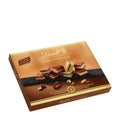 Lindt Layered-Nougat pralines box on a white background