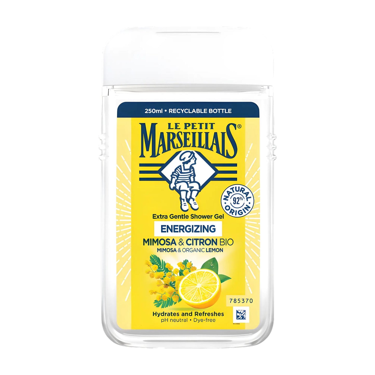 Le Petit Marseillais Mimosa & Lemon shower gel, 250 mL