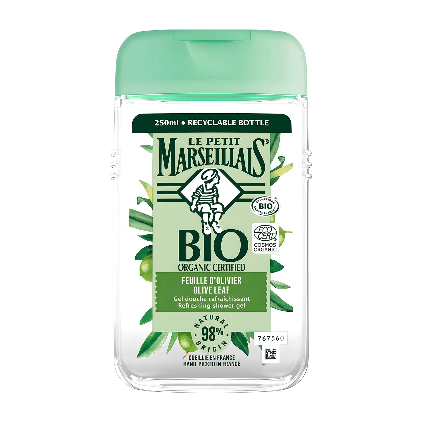 Le Petit Marseillais BIO Olive Leaf organic shower gel, 250 mL