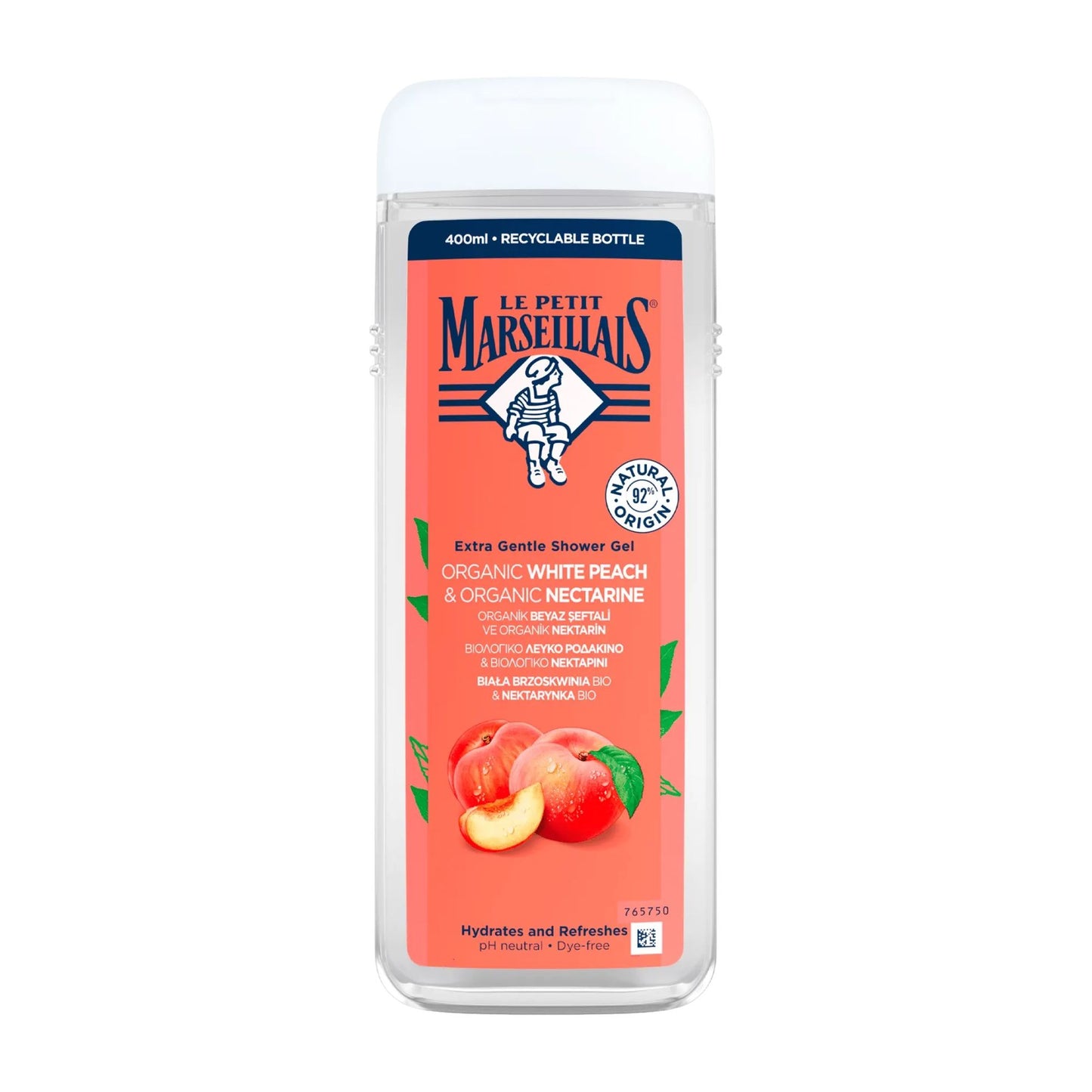 Le Petit Marseillais White Peach & Nectarine shower gel