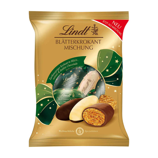 Lindt Weihnachts Blätterkrokant Zapfen Mischung, 90 g