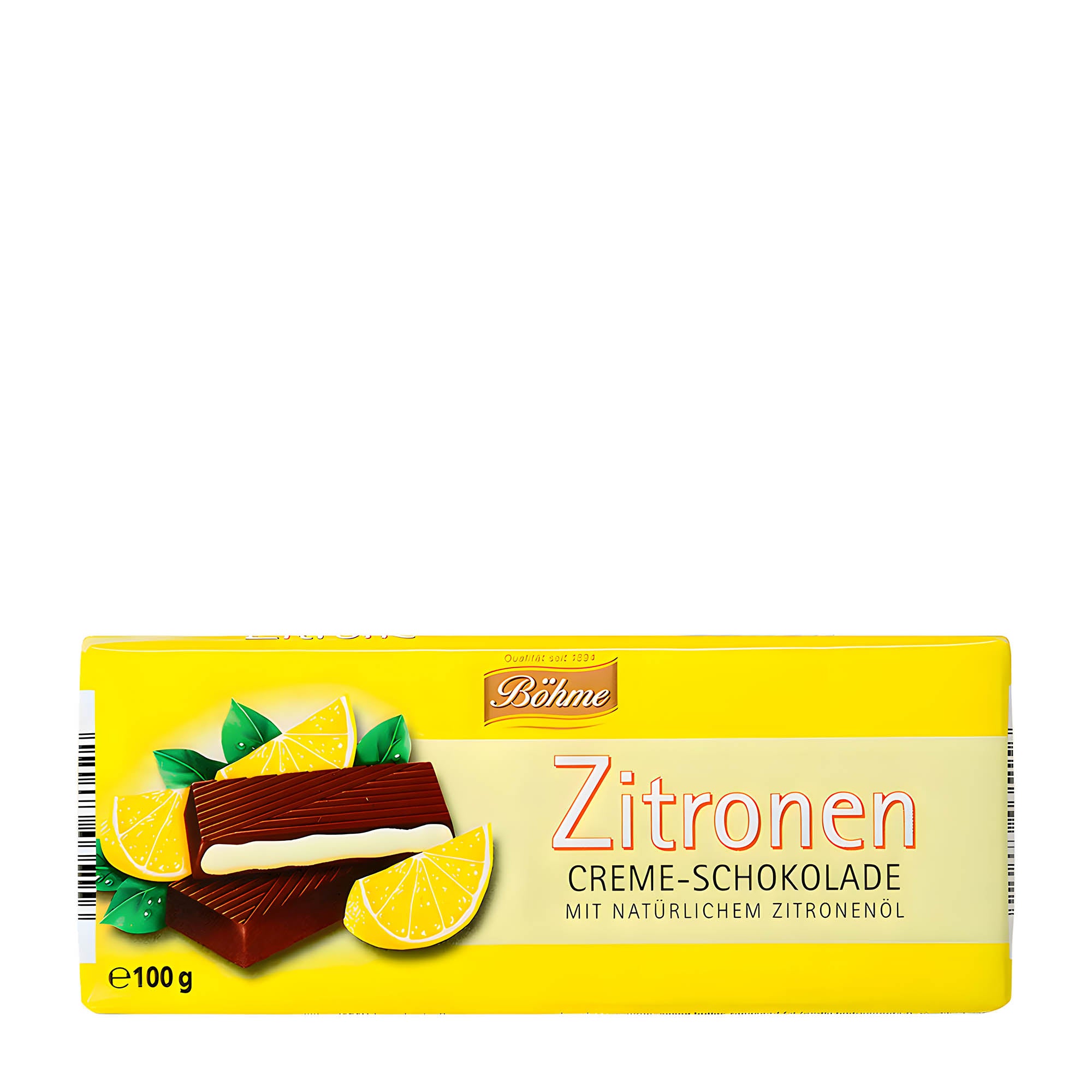 Böhme Creme-Schokolade Zitrone, 100 g
