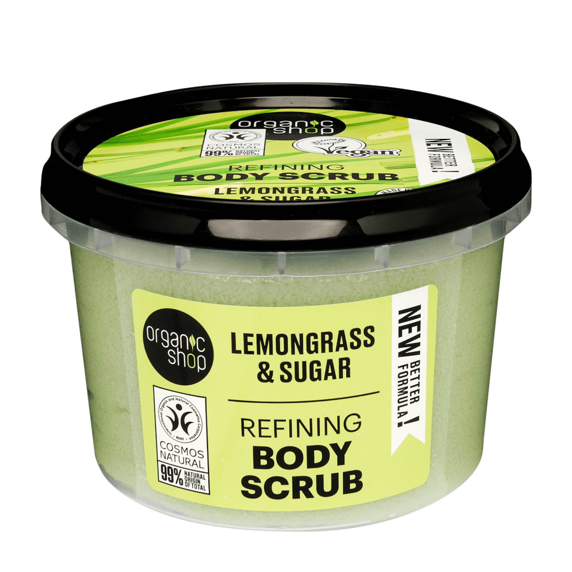 organic shop Lemongrass & Sugar refining body scrub, 250 mL