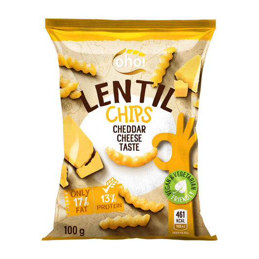 oho! Linsenchips mit Cheddarkäse, 100 g